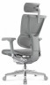 Кресло FALTO IOO-E2 ELITE( Серый каркас/сетка T-168-B2 Natural Mesh светло серый/крестовина металл)