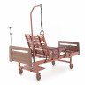 Кровать для лежачих больных с матрасом MED-MOS Е-8 ЛДСП (коричневый)